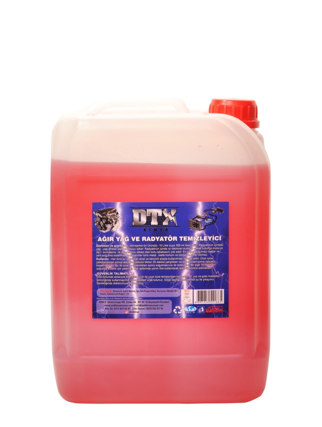 dtx-kimya-kırmızı-ağır-yag-sokucu-radyator-temizleme-ilacı-5litre-25 lt